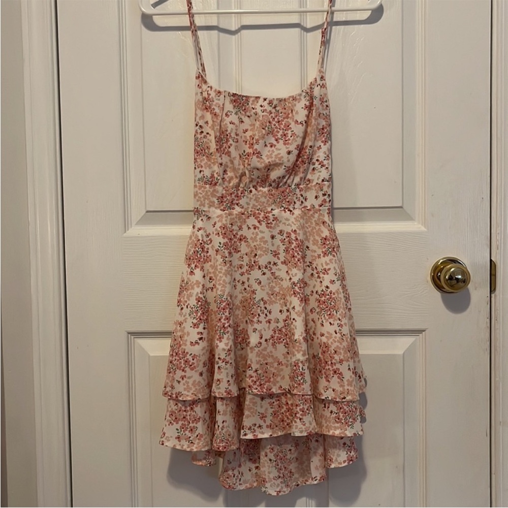 NWT Floral Pink Sleeveless Dress Eclipse Size: US XXS